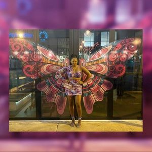 Marble multicolor dress